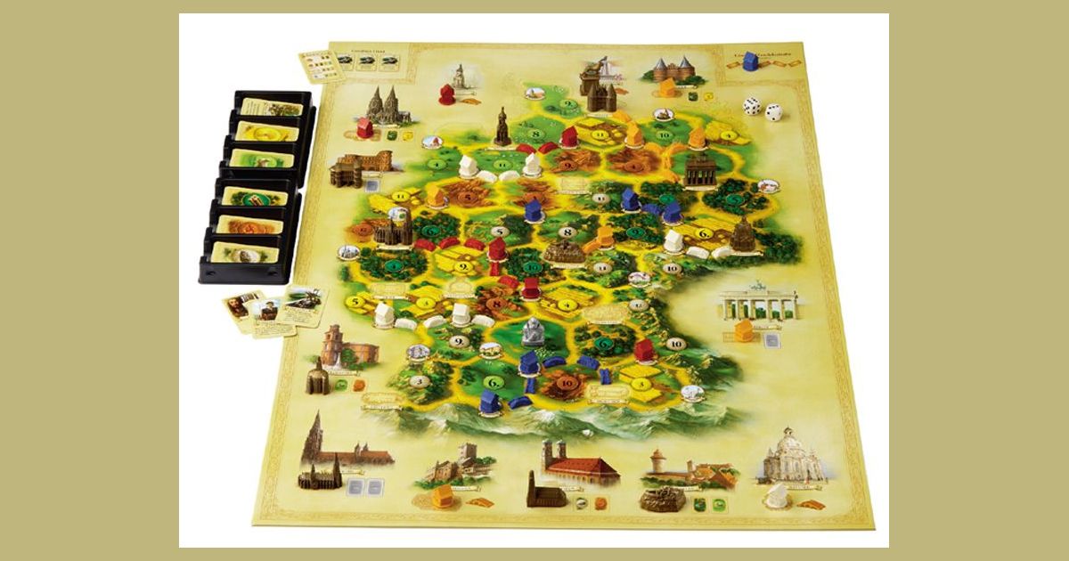 Catan Geographies Germany game setup