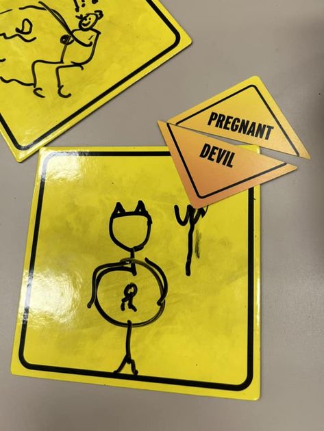 Caution Signs boards and prompt cards