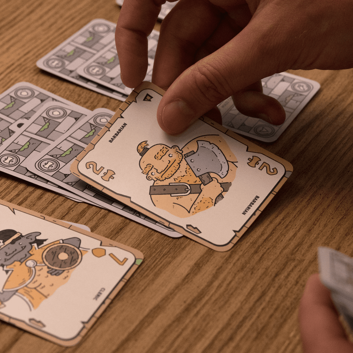 Cavern Shuffle card artwork and rules detail