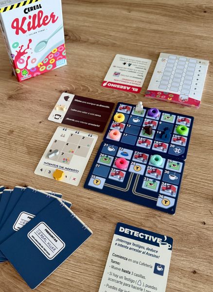 Cereal Killer board game components
