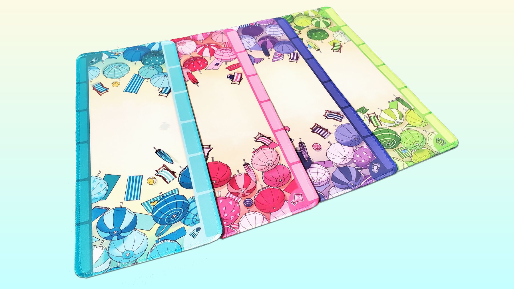 Challengers Beach Cup playmats and cards