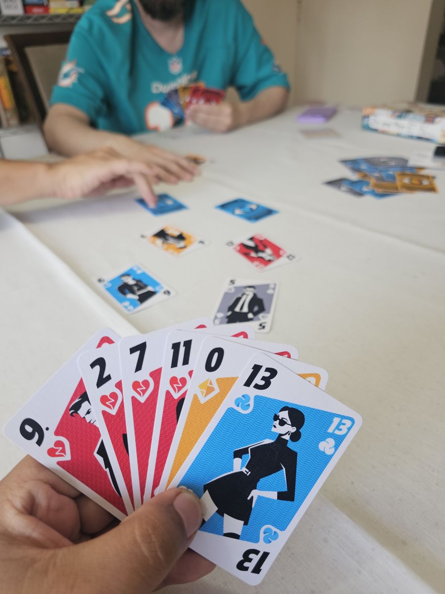 A game of Chasing Shadows being played