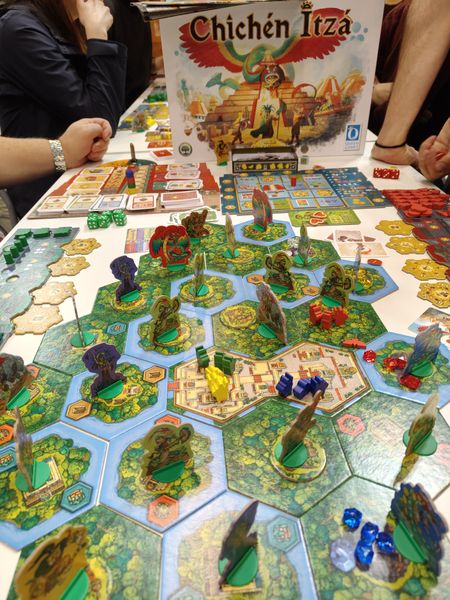 Chichen Itza player board and game pieces