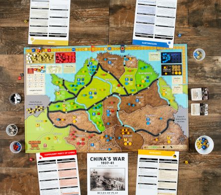 China's War scenario set up on the map