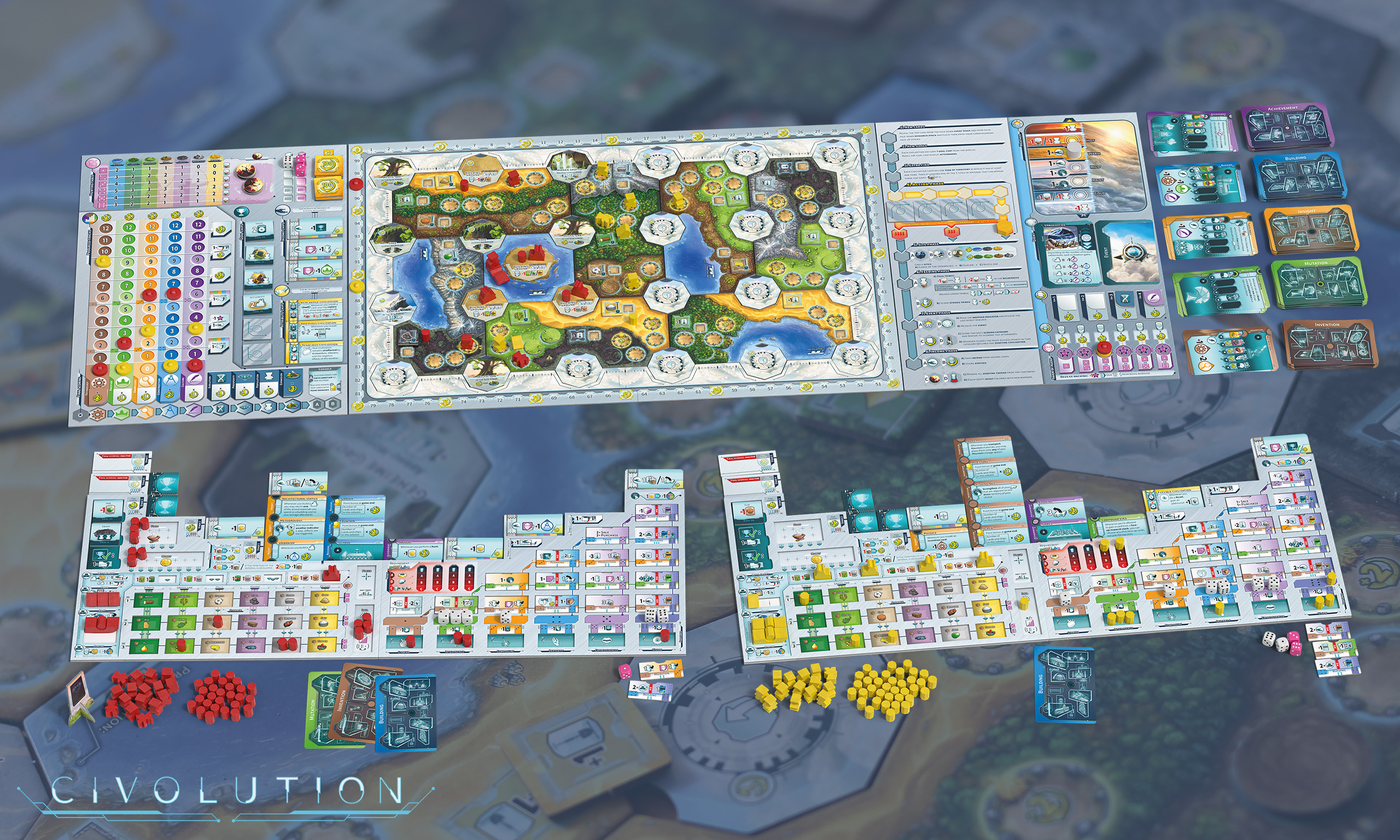Civolution player console and dice