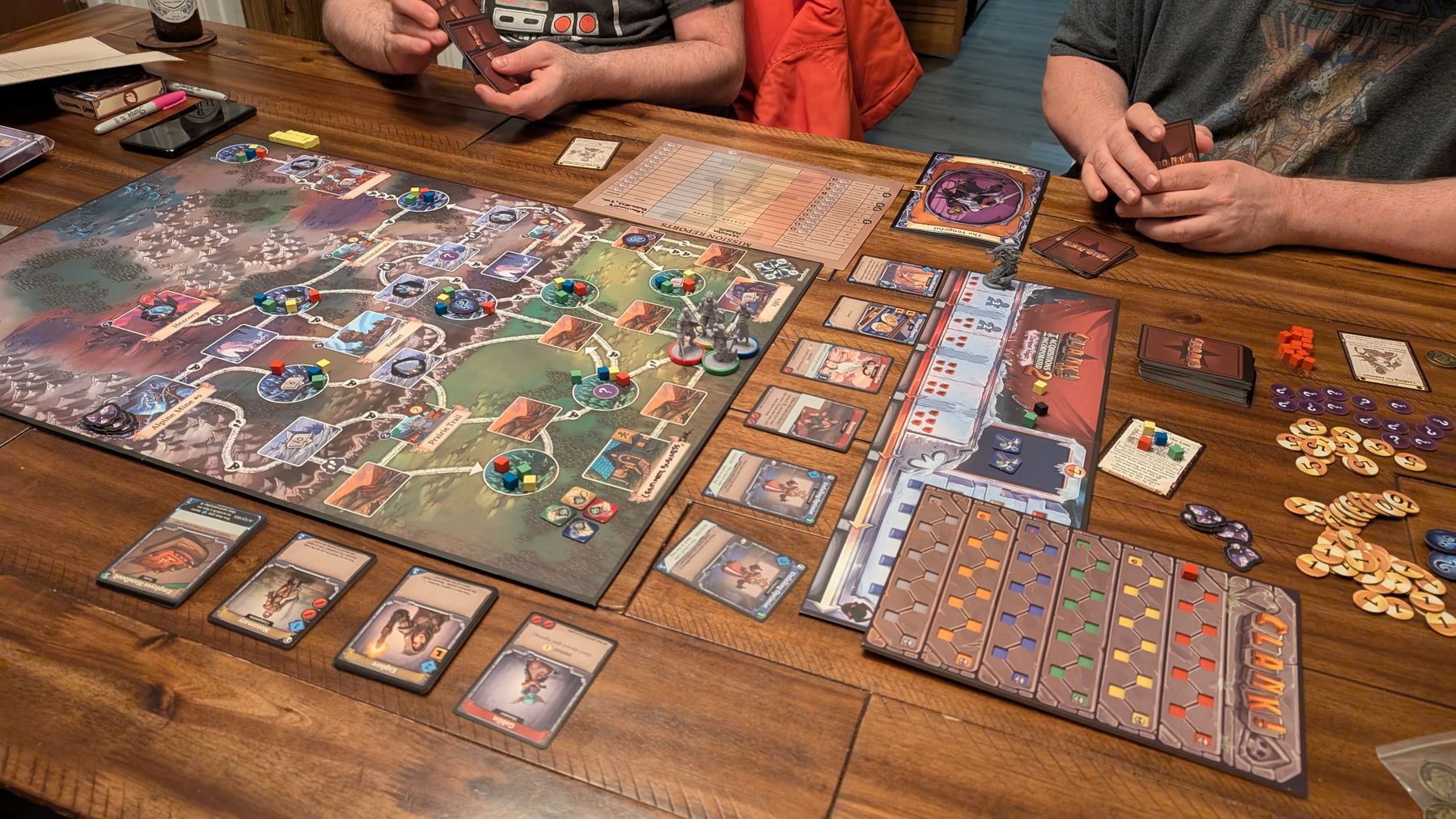 Clank Legacy 2 campaign game in progress