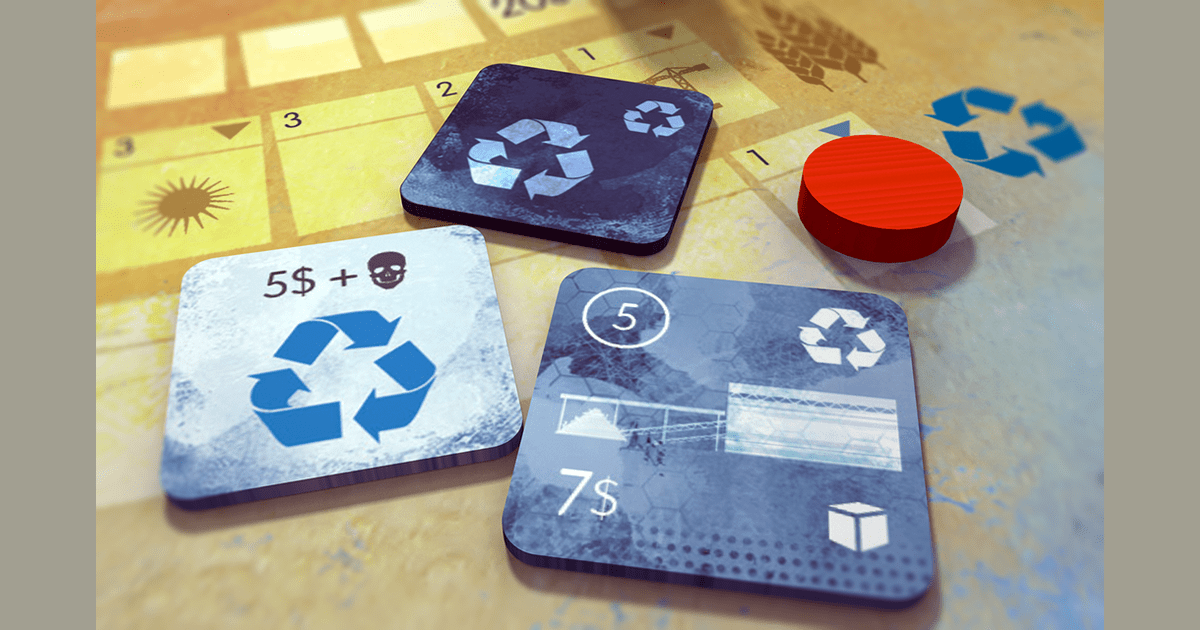 Three stages of a recycling project in CO2