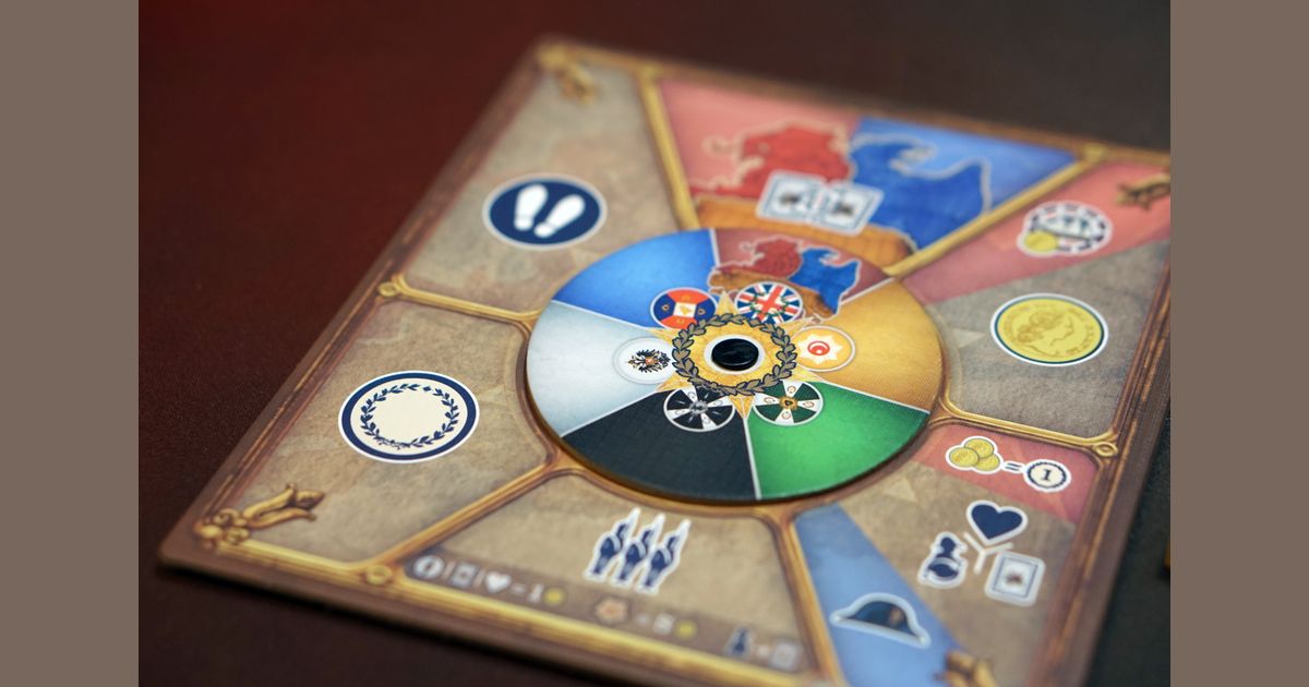 Coalitions board game in progress