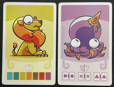 Lion and octopus cards from Collect