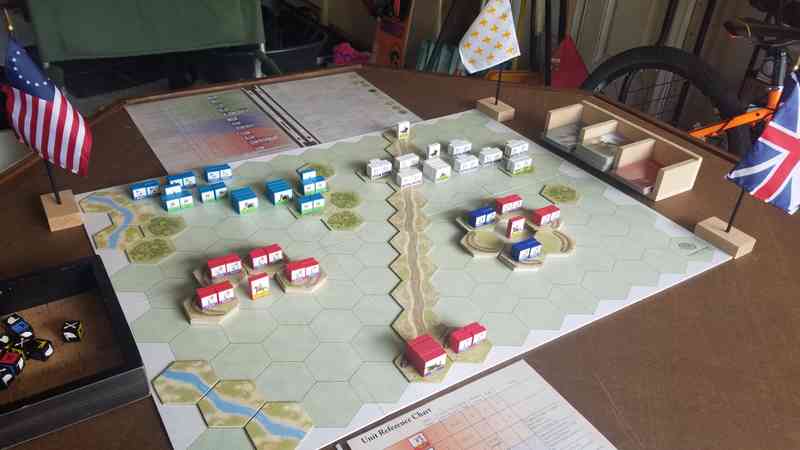 Commands and Colors Tricorne battlefield setup