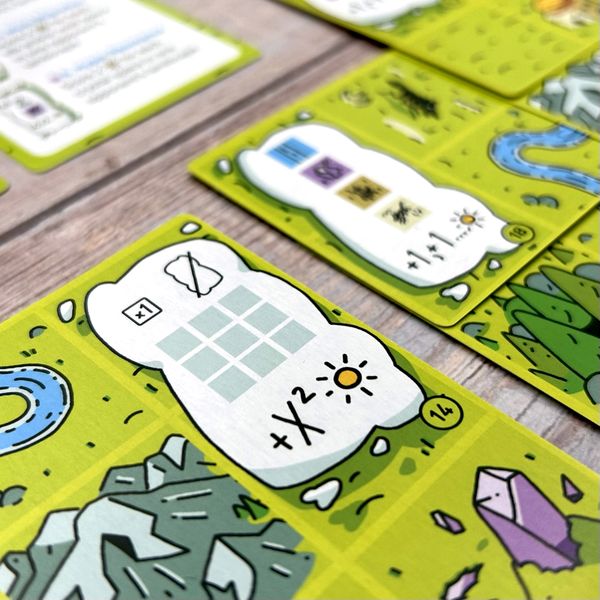 Confusing Lands game components