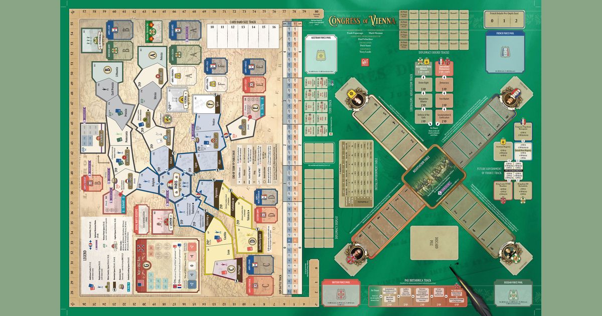 Congress of Vienna strategic map