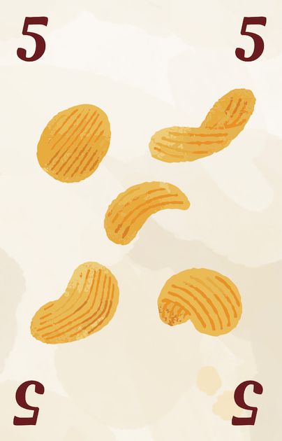 Crisps rank five cards