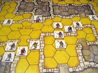 Cry Havoc scenario map and counters