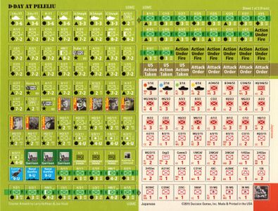 D-Day at Peleliu unit counter sheet