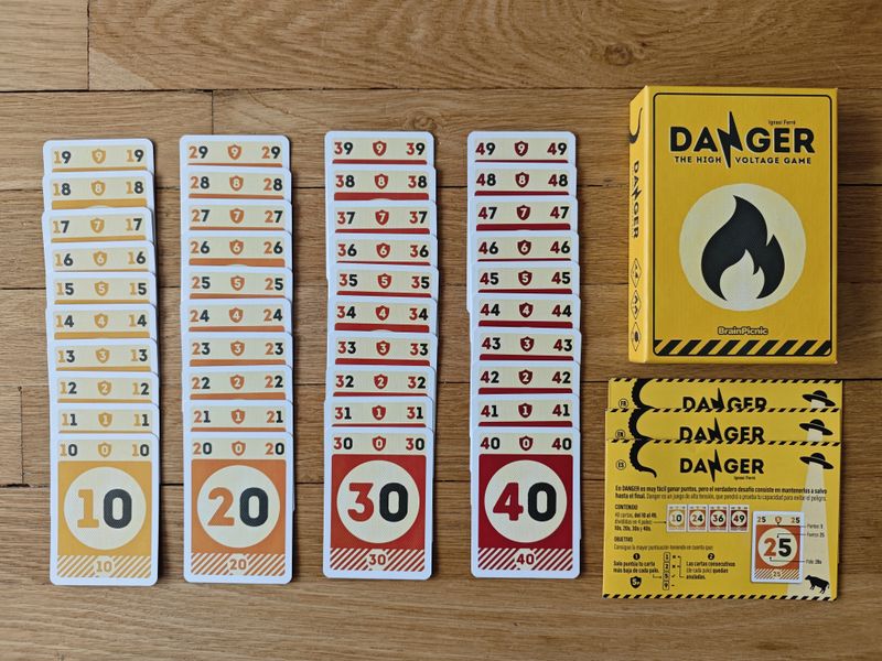 DANGER numbered card components
