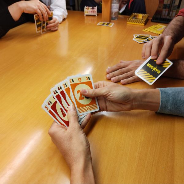 DANGER trick-taking game in progress