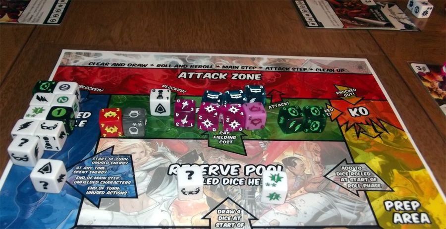 DC Dice Masters character cards and custom dice