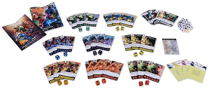 DC Comics Dice Masters War of Light game in progress