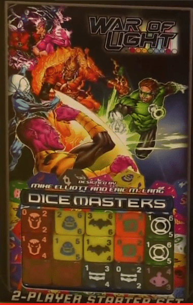 War of Light Dice Masters starter set components