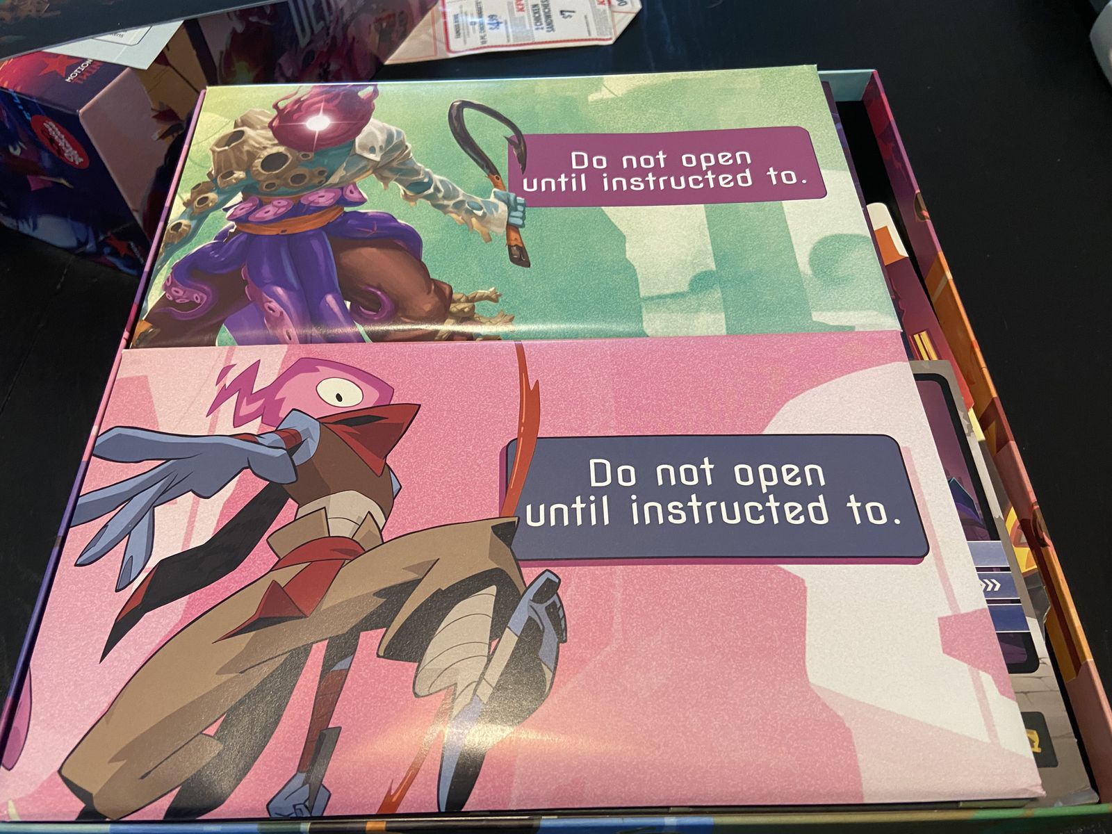 Dead Cells board game character boards and markers
