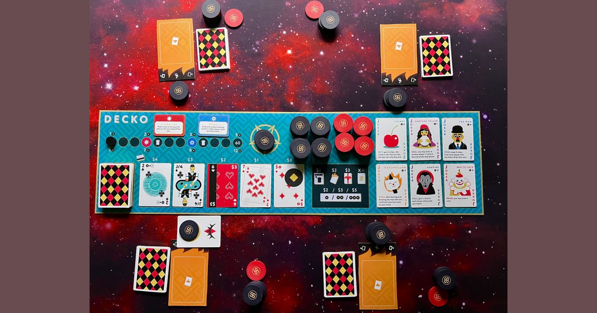 DECKO cards and components