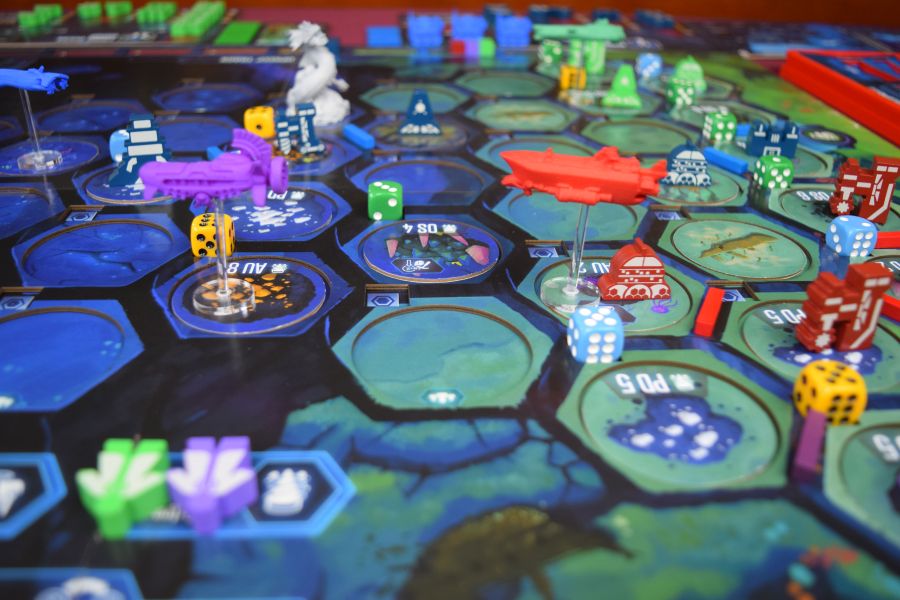 Deep Shelf ocean tiles and miniatures
