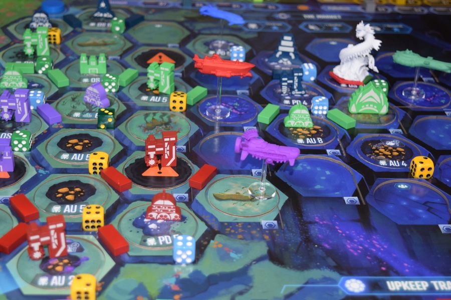 Deep Shelf game board during play