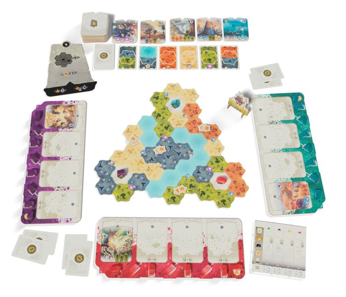 Dewan board game full table setup