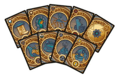 Diluvium cards and game pieces