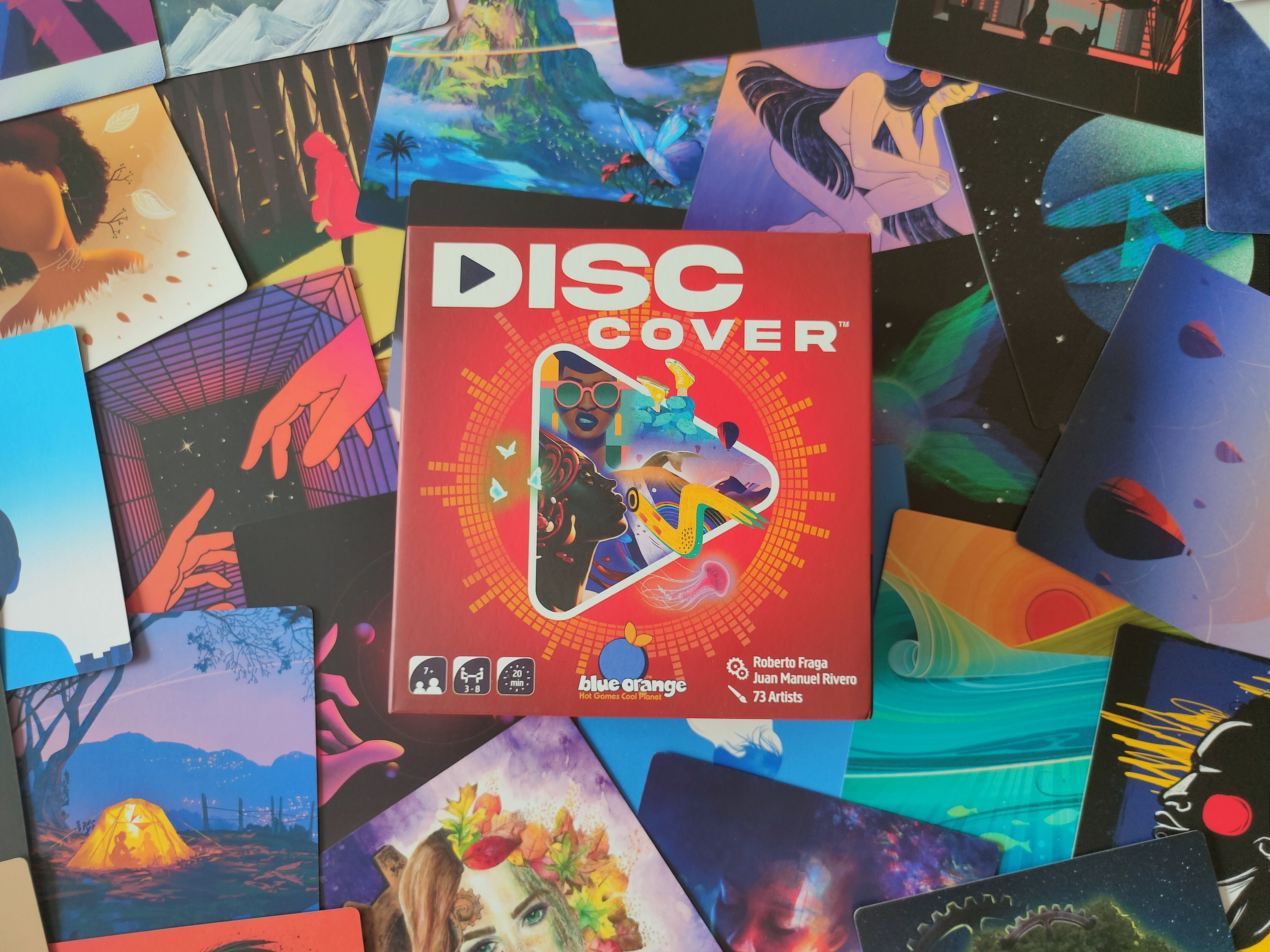 Close view of Disc Cover illustrated sleeves