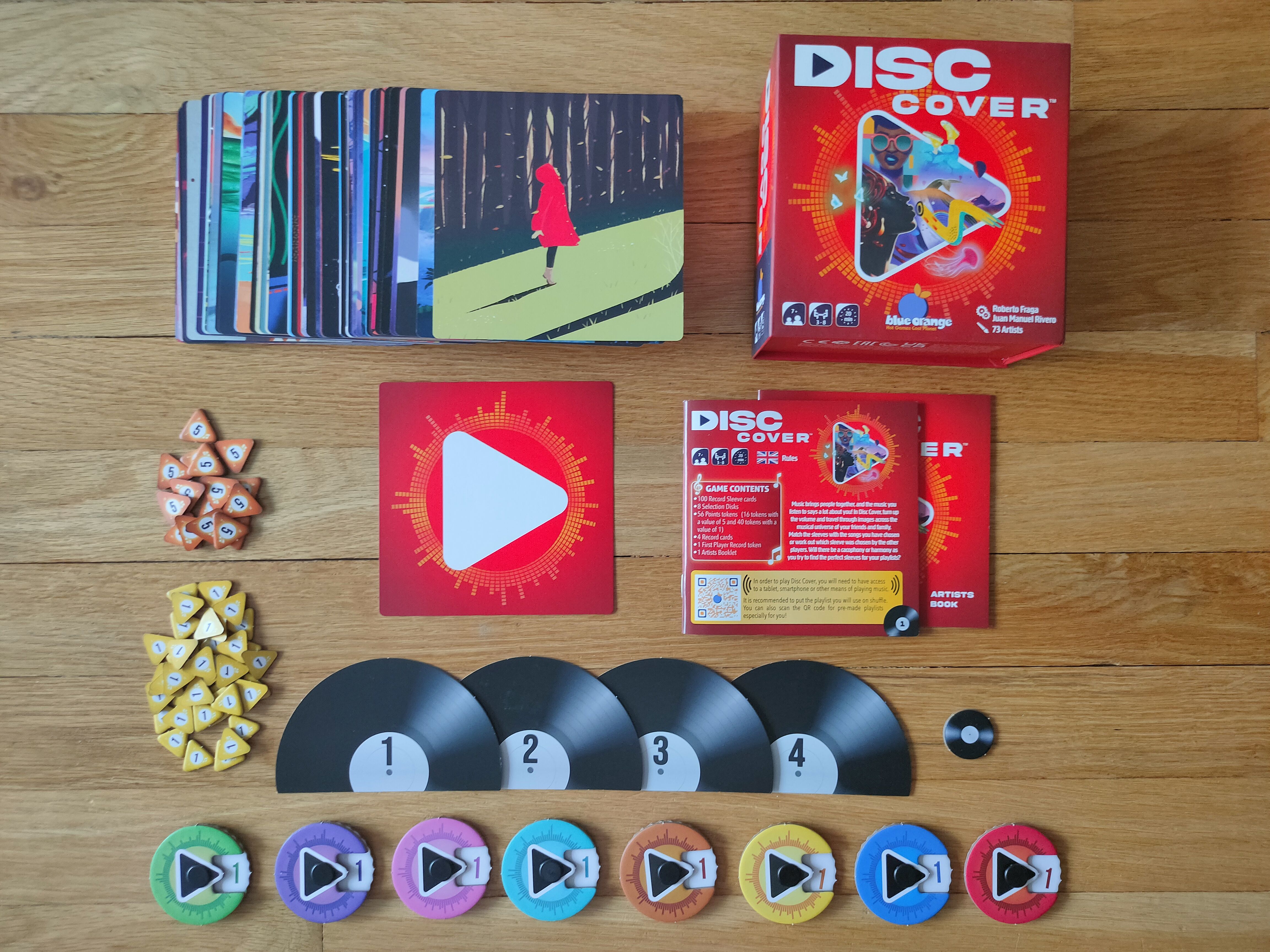 Disc Cover sleeve cards and selection discs