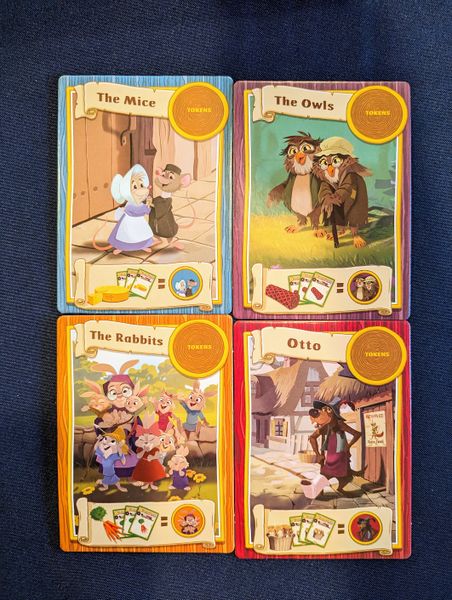 Disney Robin Hood villager cards