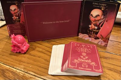 King Candy player materials from Disney Villainous Sugar and Spite