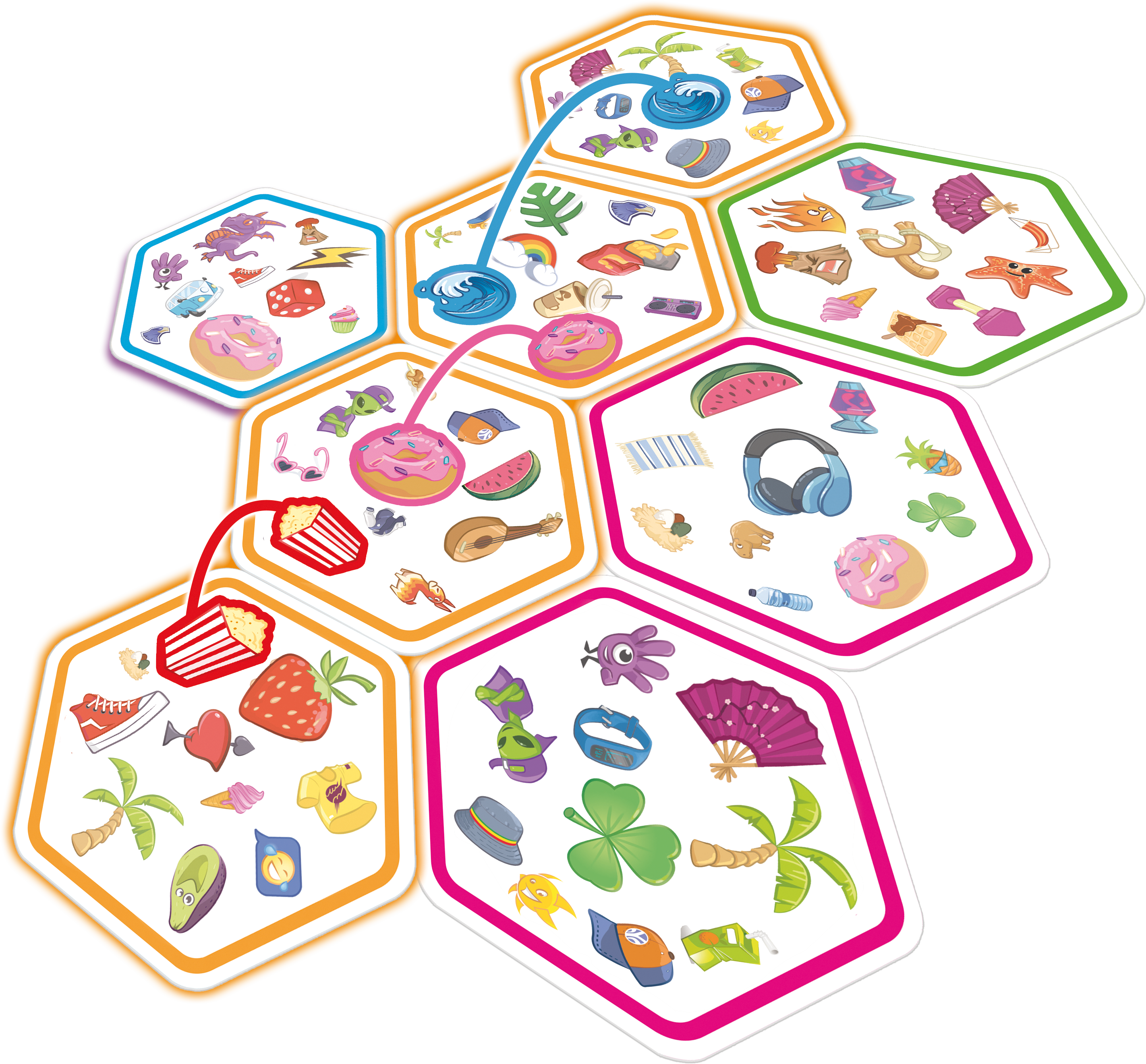 Dobble Connect table setup
