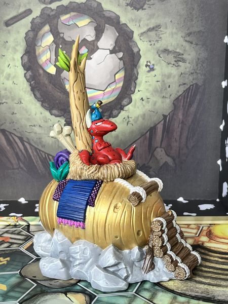 Painted Dodo Dash dinosaur rider miniature