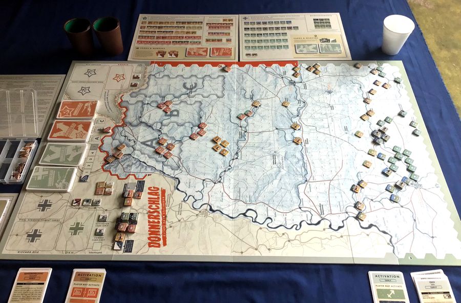 Donnerschlag map counters cards and player aids