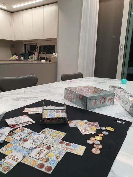 Donut Shop board game tabletop display