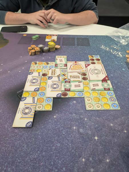 Donut Shop board game midgame bakery display
