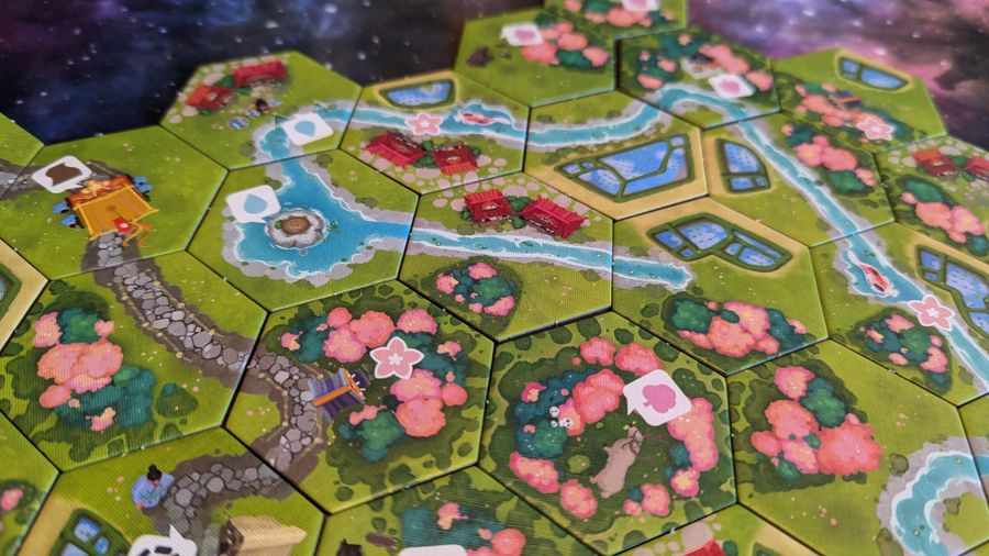 Dorfromantik Sakura cooperative hex landscape