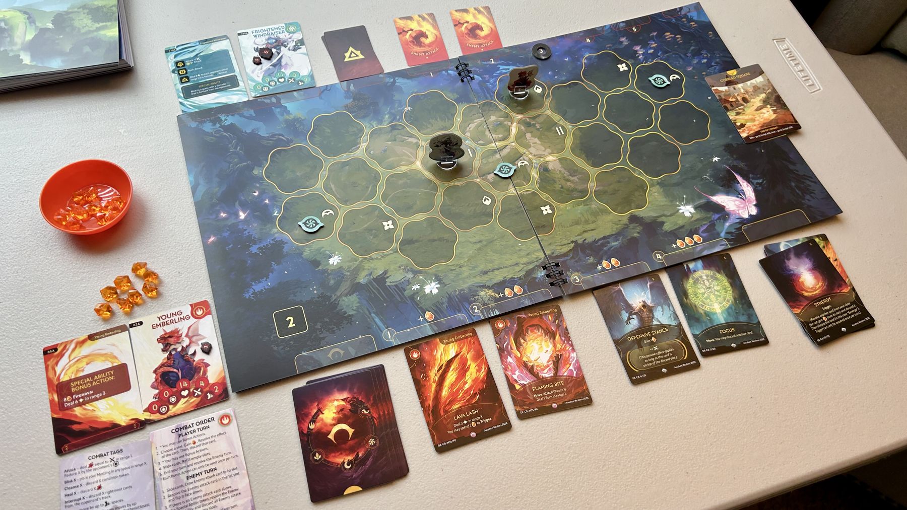 Dragon Eclipse standee edition game setup
