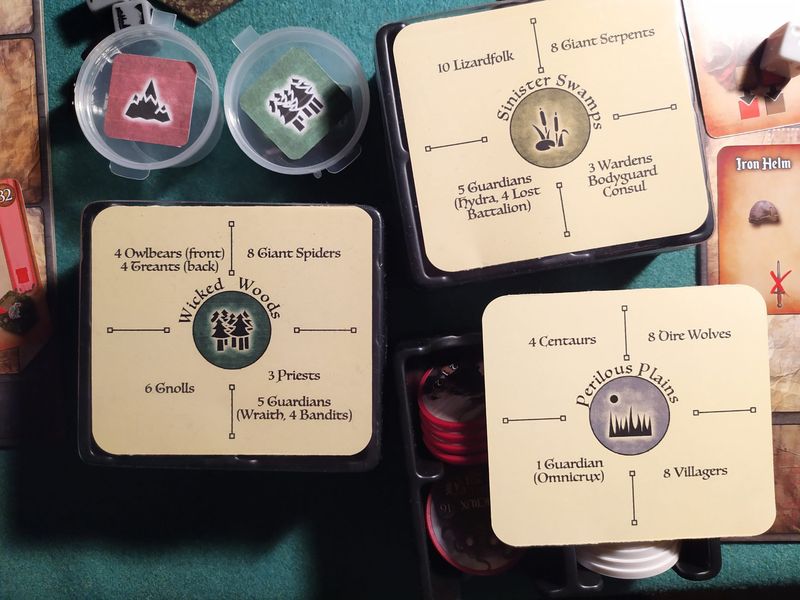 Dragons Down chip trays and components