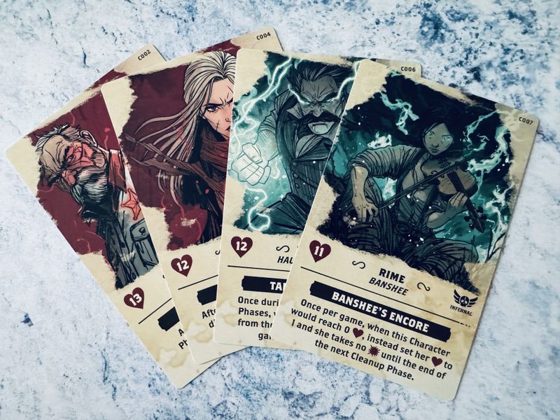 Drawing Dead cards and counters on the table
