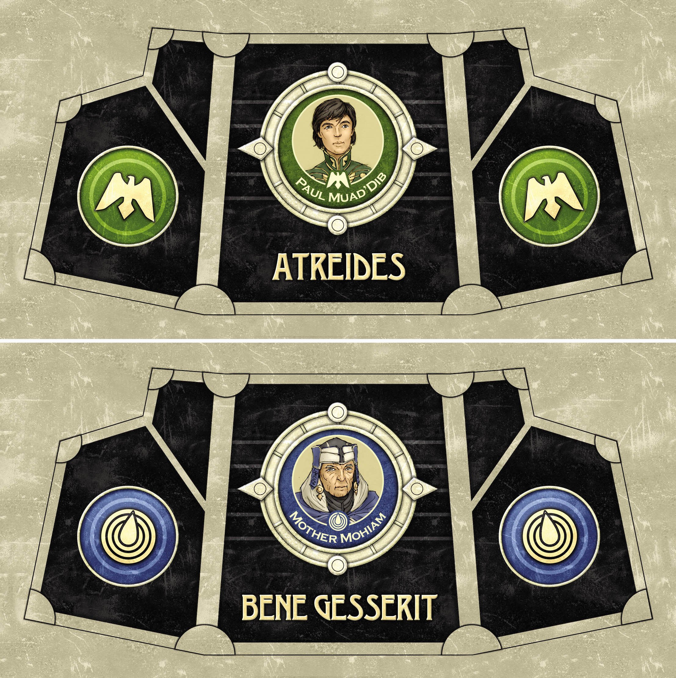 Dune faction player shields