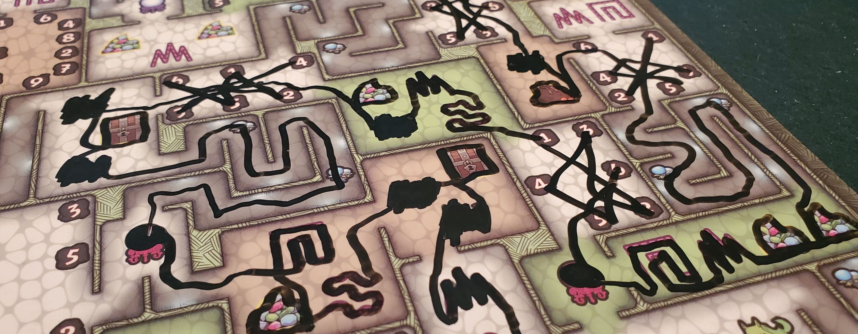 Dungeon Scrawlers game in progress