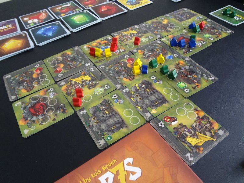 Dwar7s Fall board game kingdom during play
