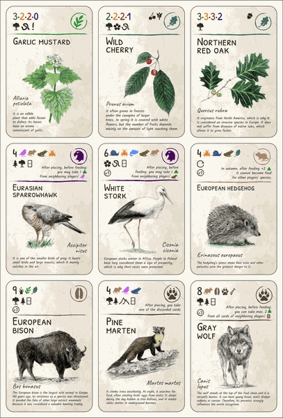 EcoLogic Europe English species cards