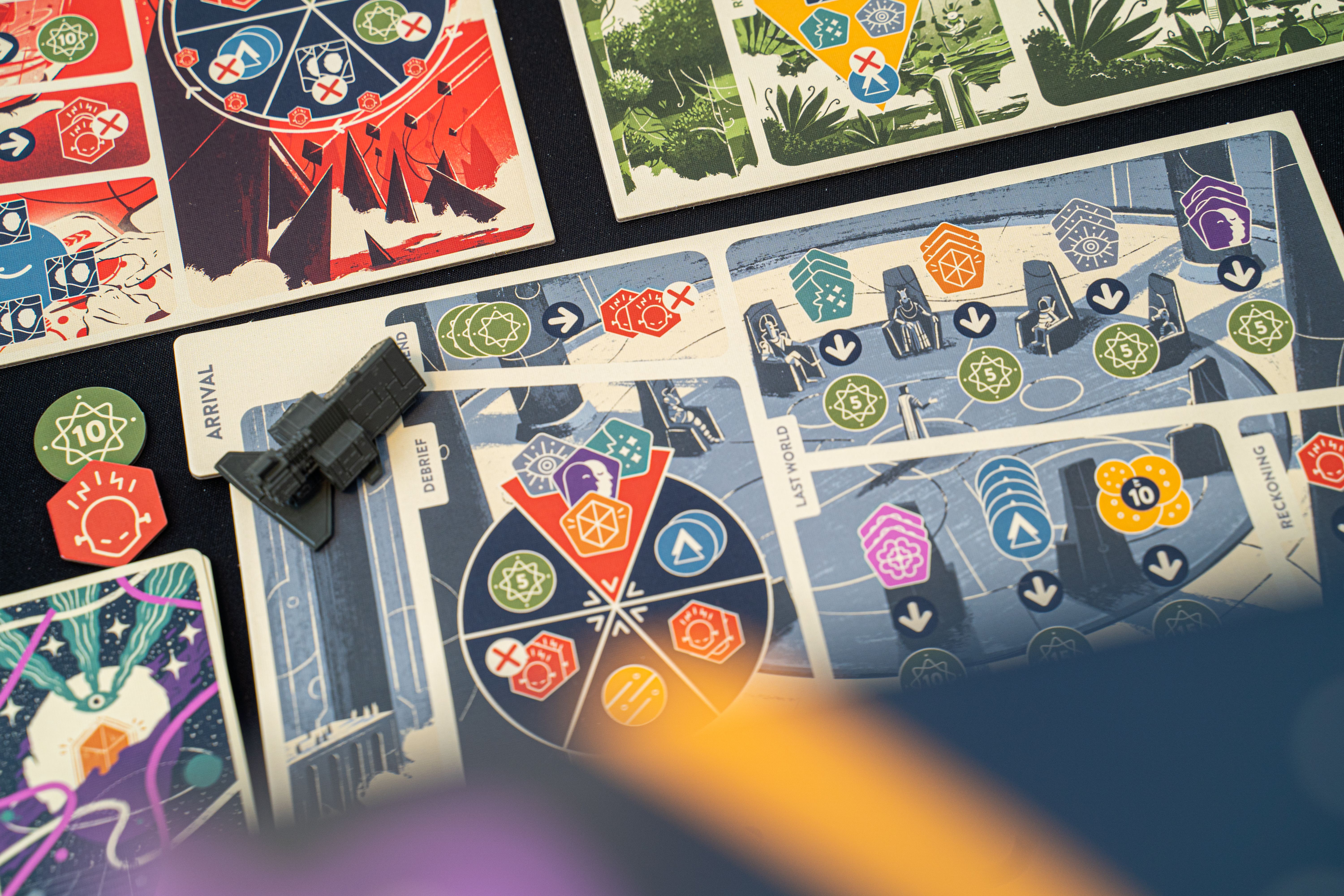 EGO board game cards and components