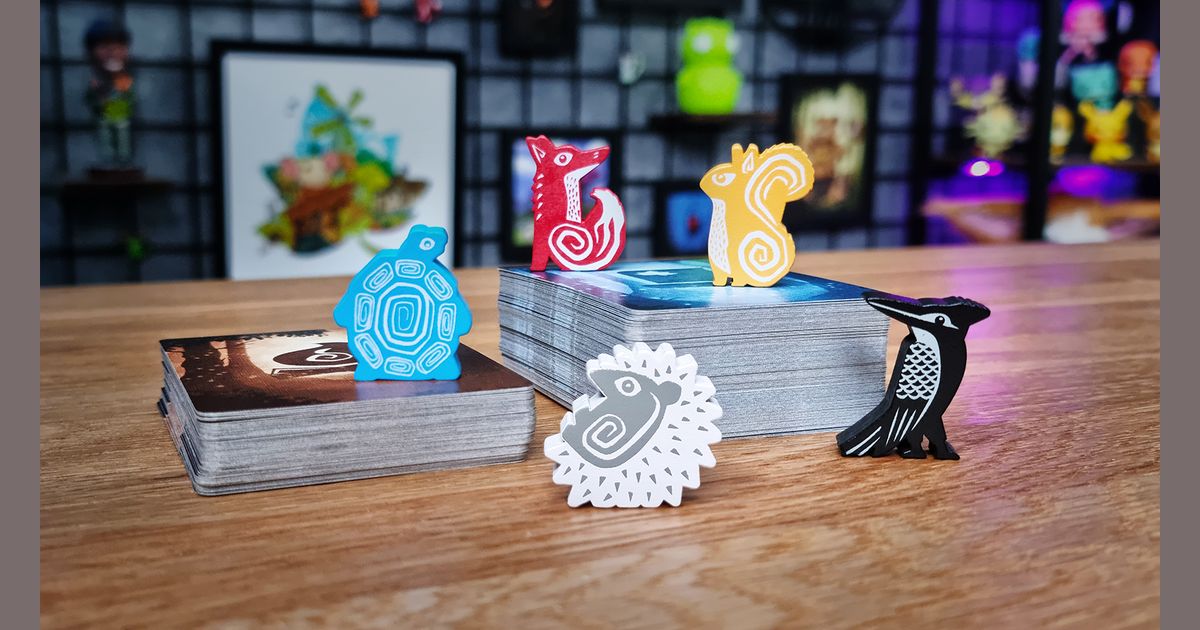 Emberleaf animal hero cards and pieces