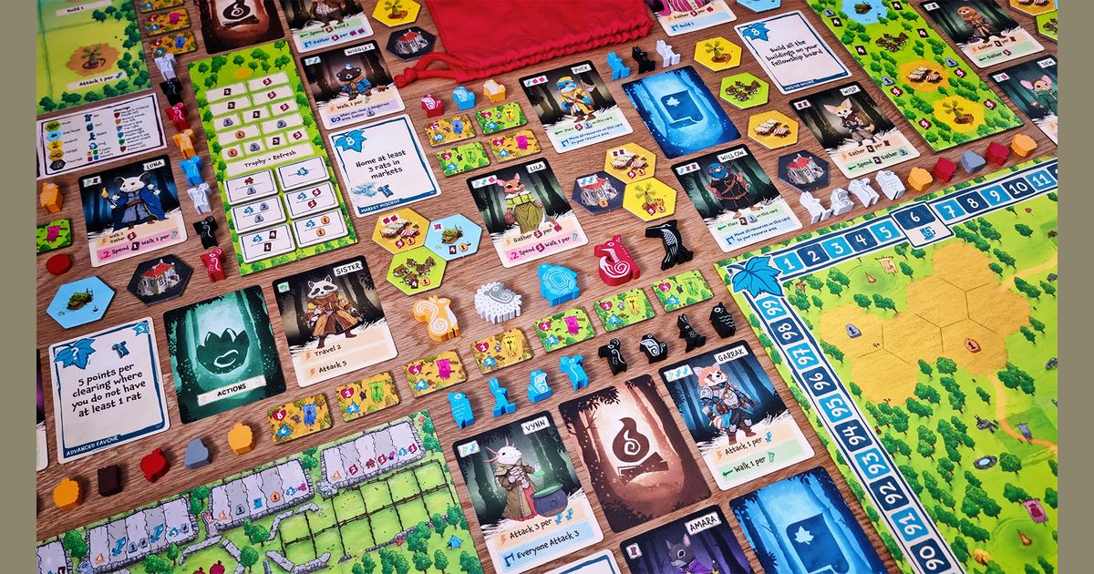Emberleaf board game components
